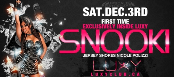Jersey Shores SNOOKI inside Luxy